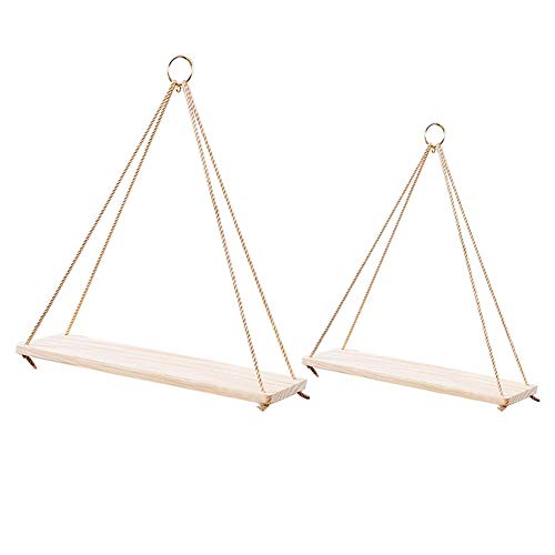 Gorgebuy Étagères Flottantes - Paquet de 2 étagères S + L Étagères de Rangement pour Pots de Fleurs