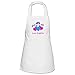 Produktbild Kinder Schürze weiß 50x60 cm mit Name und Motiv Einhorn 6. Geburtstag Herzen bedruckt, Farbe:weiß