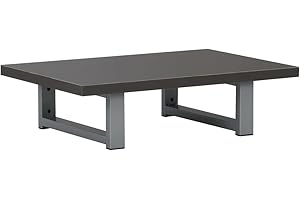 vidaXL Mobili da Bagno Sospesi Robusti Eleganti Moderni Mensola a Muro per Lavabo da Bagno in Truciolato e Metallo Grigi 60x40x16,3 cm