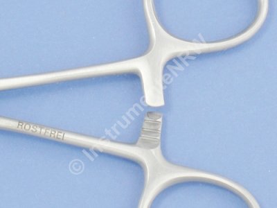 Gebogene Klemme 20 cm mit Innenzahnung – Edelstahl Rostfrei – - 4