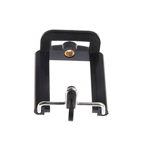 Dolity Treppiede Verticale Staffa Supporto per Smartphone Tablet Telefono Clip Clipper - Nero