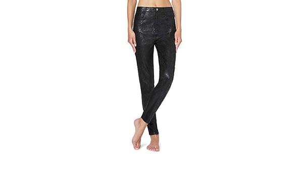 CALZEDONIA - Leggings da donna, in similpelle Noir - 4377 - Pitone Nero M :  Amazon.it: Abbigliamento