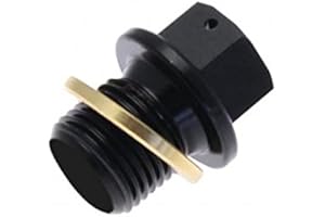Bouchon de vidange tecnium non-aimanté alu noir m10x1,5x14 - Tecnium 89306004