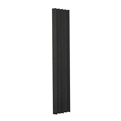 VENTANARA® 13 Lamellen anthrazit 250 cm 89mm Ventanara Ersatzlamellen für Lamellenvorhang Vertikaljalousie