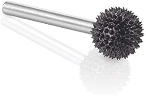 Kutzall Extreme Fresa a Sfera, Albero da 1⁄8", Grana Molto Grossa - Accessorio Falegnameria per Attrezzi Dremel, Foredom, Ryobi. Carburo di Tungsteno Abrasivo, 3⁄8" (9.5mm) Diametro Testa, SX-38-EC