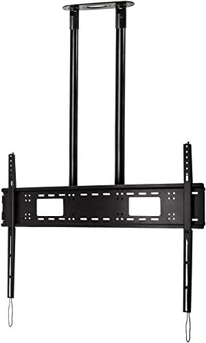Btech Extra-Large Flat Screen 1m Ceiling Mount for TVs up to 120 inch - Black
