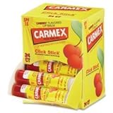 Lil 'drogas Store Carmex Mini Bin, bálsamos labiales stick, cereza, 24/BX