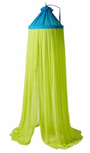 Preisvergleich Produktbild Jollein 002-005-64491 Moskitnetz, 205 cm, voile lime / türkis