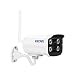 Produktbild Überwachungskamera Aussen WLAN 1080P ESCAM QF910 Sicherheitskamera für Außenbereich mit LAN & WLAN Verbindung WiFi wasserdichte, Unterstützung FTP, Email, IR Nachtsicht, Bis zu 128GB SD Karte Weiß