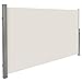 Produktbild TecTake Seitenmarkise Sonnenschutz Sichtschutz Windschutz Gehäuse und Standpfosten komplett aus Aluminium 180x300cm beige