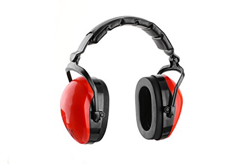 Preisvergleich Produktbild CXS Gehörschutz - Kapselgehörschutz mit Verstellbaren Schaumstoff Kopfbügel für Besten, Kompaktes Design und 30dB Lärmminderung, Unisex Kapsel Ohrenschutz (Rot)