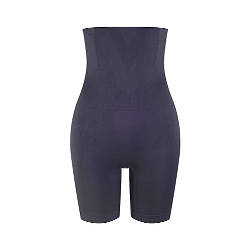 Amazingjoys Womens Hi-Waist Body Shaper Tummy Control Panty Seamless Thigh Slimmer Black, (Fits Waist 31-35inch) XL2XL, Black