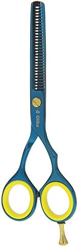 Gifaz Barber Hairdresser Thinning Scissors in titanium Professional cm. 15