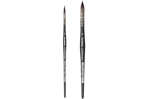 DAVINCI da Vinci Casaneo Serie 498 - Juego de pinceles de acuarela francesa, 2 unidades, n.º 0/2, 2