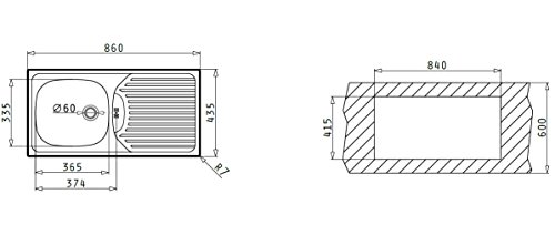 Pyramis Einbauspüle CA 1 von Pyramis - 2
