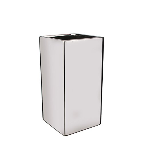 Mica decorations 306973 Vase, Chaz, silber