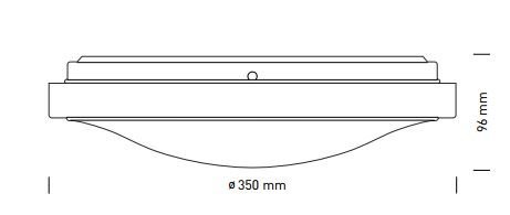 LED Deckenleuchte rund Wohnzimmer Neutralweiß 4000 K | LED-Deckenlampe Ø 30cm | 25W | Alu-matt - 4