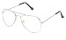 Thewhoop Silver Retro Night Wear Full Rim Aviator Unisex-Adult Spectacle Frame(2632) RS.249.00