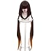Produktbild WUX Fate/Grand Order (Osakabehime) Anime Cosplay Rosennetzperücken mit Pony 100% hochtemperaturbeständige Faser Braun Gradient Langes, gerades Haar 40inches