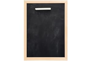 WESTOCK WE-STOCK Lavagnetta Nera in Legno 20x30cm con Gessetto Incluso