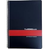 Gıpta The RINGbook Spiralli PP Kapak A4 Kareli Defter 80 Yaprak | Spiral Cilt, PP Kapak, Kareli Sayfa, 70 gr Kağıt, Yuvarlak 