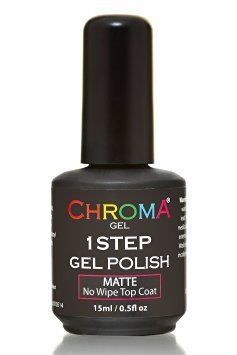 Chroma Gel 1 Step Gel Polish - Matte No Wipe Top Coat