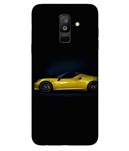 Printfidaa Samsung Galaxy A6 Plus (2018), Samsung Galaxy A9 Star Lite, Samsung Galaxy A6+ Back Cover Yellow Colour Raceing Car Printed Designer Back Case
