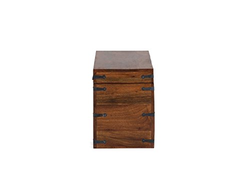 massivum Truhe Krelia 80x40x30 cm Akazie braun lackiert - 6