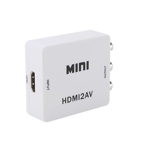 Preisvergleich Produktbild Mini HDMI zu AV Converter HDMI auf Chinch, Weiß