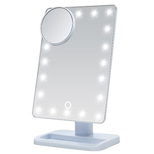 Preisvergleich Produktbild Eplze Kreativ Multifunktionales Schminkspiegel Licht LED-Schreibtischlampe Berührungsempfindliche Augenschutz Leseleuchte (Weiß)