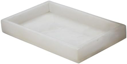 Gilded Barn White Alabaster Vanity Tray