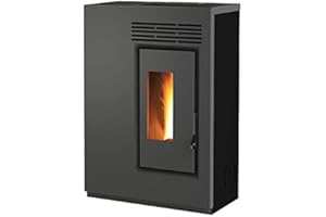 GENERICO Pelletofen BIO GE60-5,5 kW - Slim 25 cm (schwarz)