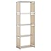 Produktbild WOLTU RGB9267nt-c Lagerregal Standregal Aufbewahrungregal Regale für Bücher, 3 Ebenen mehr Raum Bücherregal,Natur Farbe, ca.49.5x30x142cm