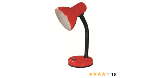 red desk light