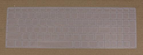 Saco Keyboard Protector Silicone Skin Cover for Lenovo G50 80E5020VIN 15.6-inch Laptop - Transparent