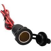 Montaj tipi dişi &ccedil;akmak soketi Kablolu Dişi &Ccedil;akmak Soketi Vidalı Tip 12 Volt - 24 Volt Dc Araba Oto &Ccedil;akmak Soketi