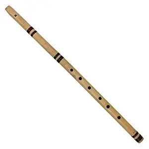 PAL MUSIC HOUSE Concert A scale 43 cm six holes finest indian bansuri, bamboo fipple flute Musical instrument