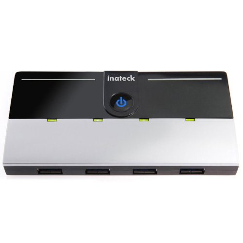 Inateck 5-Port USB3.0 Hub (4-Port, 1-Ladeport für Samsung Tabletrechnern, Apple iPad und Smartphone mit Netzadapter) und USB 3.0 Kabel schwarz (Zubehör) - 3