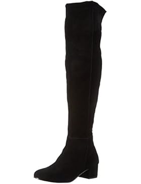 SPM Damen Bow Covered Overknee Kurzschaft Stiefel