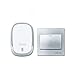 Produktbild Silber Smart Wireless Wasserdicht Türklingel 300 M Batterie In Der Fernbedienung Taste LED-Licht Home Bell 36 Glockenspiel 4 Band 1+1 Empfänger WULIFANG