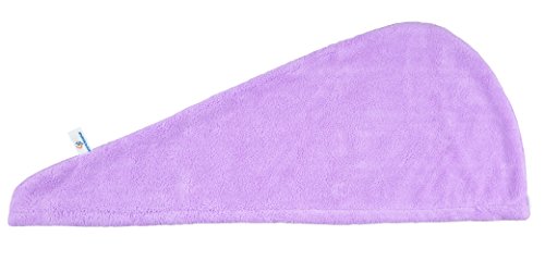 Mikrofaser groß Haarpunzel Turban Haartrockentuch Handtuch Kopftuch Haartrockentuch Handtücher (Rot+lila+blau 3er-Pack) - 7