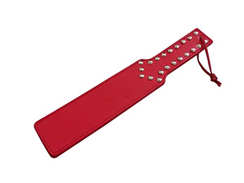 Preisvergleich Produktbild Paddelpeitsche mit Nieten in Rot