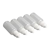 Tenflyer 5pcs Squeezable LDPE Eye Liquid Dropper Bottles with Childproof Cap (5ml)