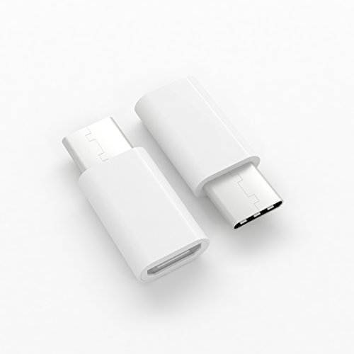 esorio® USB-C auf Micro USB Adapter verwandelt USB Type-C Input in Micro-USB für MacBook Pro, MacBook (2015), ChromeBook Pixel, Nexus 5X, Nexus 6P, Nokia N1, OnePlus 2 und weitere | weiss - 3