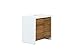 Produktbild Woodkings Bad Waschbeckenunterschrank Burnham Pinie weiß natur rustikal Waschtischunterschrank Badmöbel Badezimmer Badschrank Bad Unterschrank Massivholztüren Landhaus
