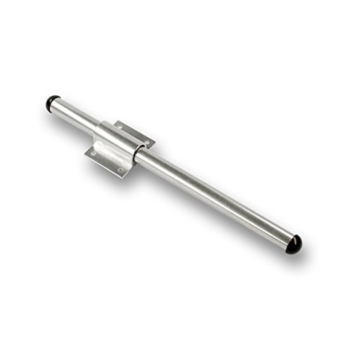 GedoTec® Kleiderbügelhalter ausziehbar aus Aluminium | 235 x 18 x 44 mm | Kleiderlüfter zum Schrauben auf den Oberboden | Kleiderbügel-Halter silber naturfärbig | Markenqualität für Ihren Wohnbereich