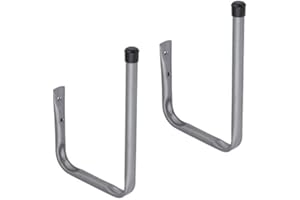 Velano - Wandhaken, Garagen haken, Schwerlast Garagehalter, Wandhalter, Universalhaken - Sportgerätehaken, Surfbrettständer - Gummiert - Wohnung, Werkstatt, Garage - HWS 2-2 Stück, 200x280