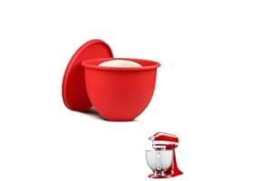 Qxiao Silikoneinlagen für 5 Qt Mixer Kitchen Aid Silikonschüssel-Einsätze Silikon-Standmixer-Schüsseleinlagen für Kippkopf 5 Qt Mixer Kitchen Aid Schüsselmixer Aufsätze & Zubehör zum Backen und Kochen