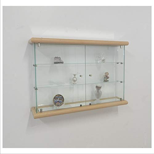 VM ART DESIGN GLASS Vitrine Murale VMBR3HT-TR (White Oak Wood)