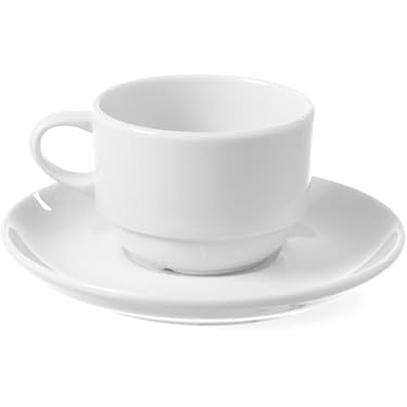 Tazzina Da Cappuccino HENDI In Porcellana Bianca - 250ml - Foto 9